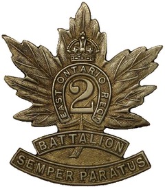 A Laliberte Cap Badge 2nd Bn