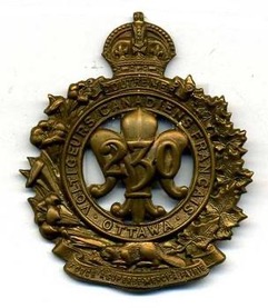image of the Cap Badge for the 230th Forestry Corps