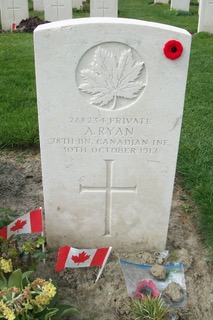 image of Albert Ryan's grave marker